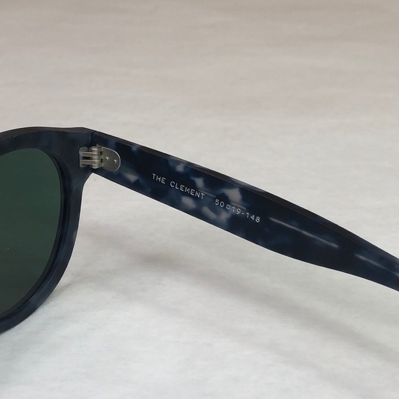 KOMONO sunglasses NEW Clement Matte Indigo Demi blue tortoise round main image 2